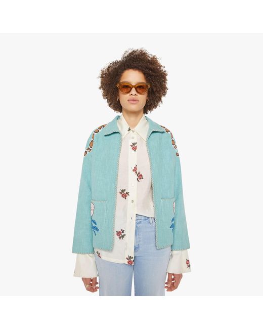 Alix Of Bohemia Blue Francis Jacket Marine Serpent