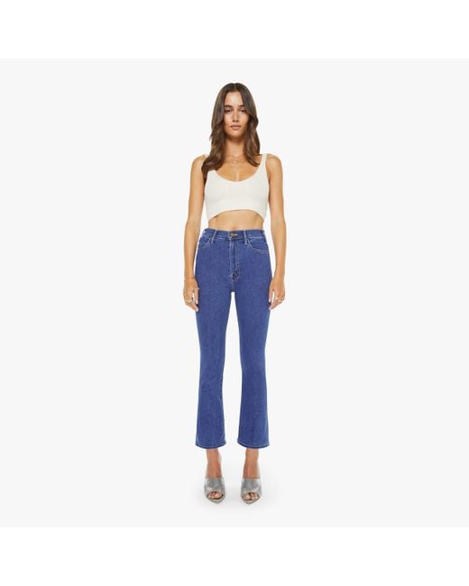 Mother Blue The Hustler Ankle Side Gig Jeans