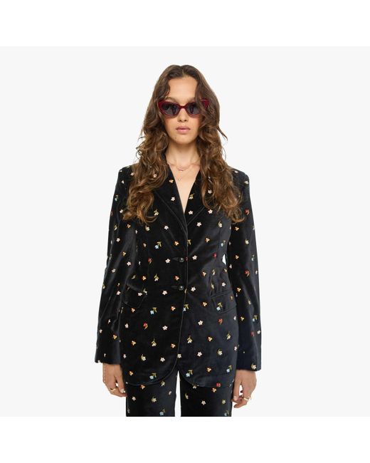 Alix Of Bohemia Black Afternoon Blazer Onyx Bouquet