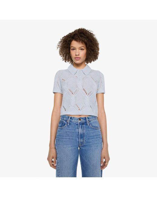 SABLYN Blue Cadence Shrunken Polo Whisper Shirt