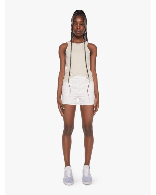 Mother Denim The Proper Short in White 