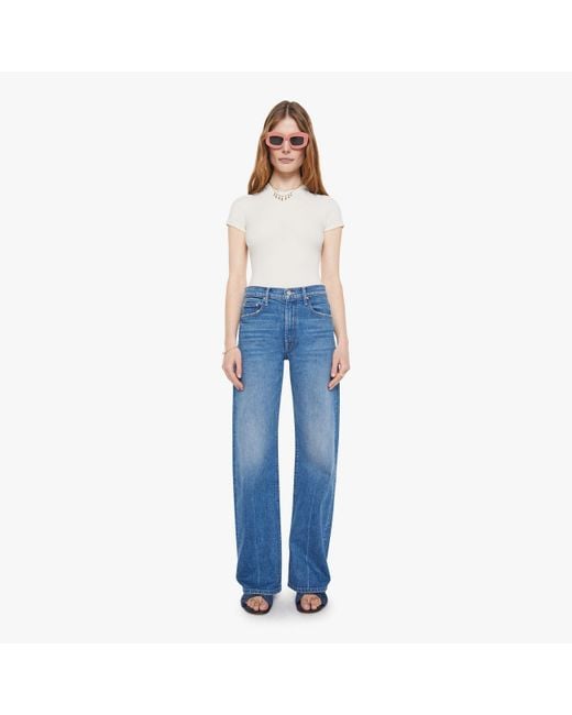 Mother Blue The Mid Rise Lasso Sneak Get Two Birds Stoned Pants