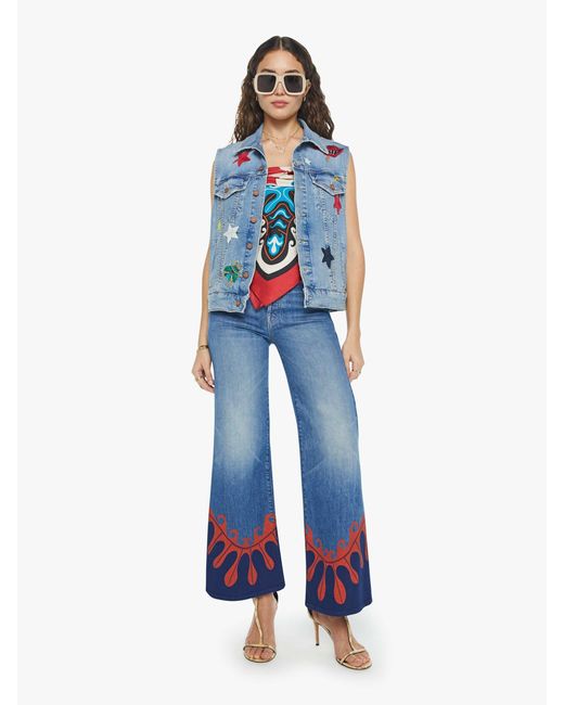 Mother Blue La Doublej X The Clean Armhole Drifter Vest Star Of Show Jacket