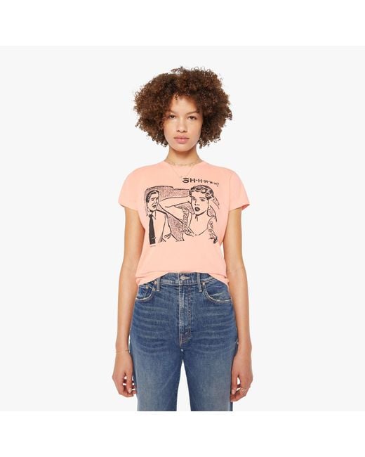 Mother Blue The Boxy Goodie Shhhh! T-Shirt