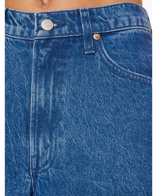 Mother Blue Snacks! High Waisted Double Stack Ankle Snap, Crackle, Pop Jeans