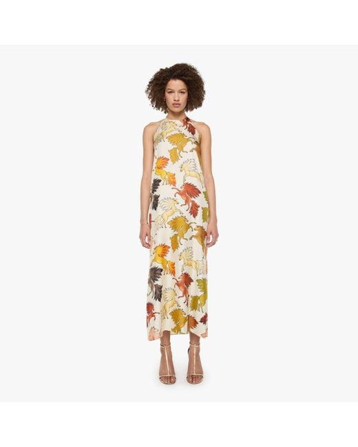 La Prestic Ouiston Metallic Marbella Dress Chevaux De Feu Ecru