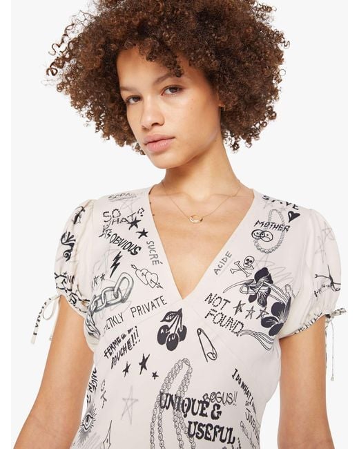 Mother White The Cap And Gown Spin Me Around Dress