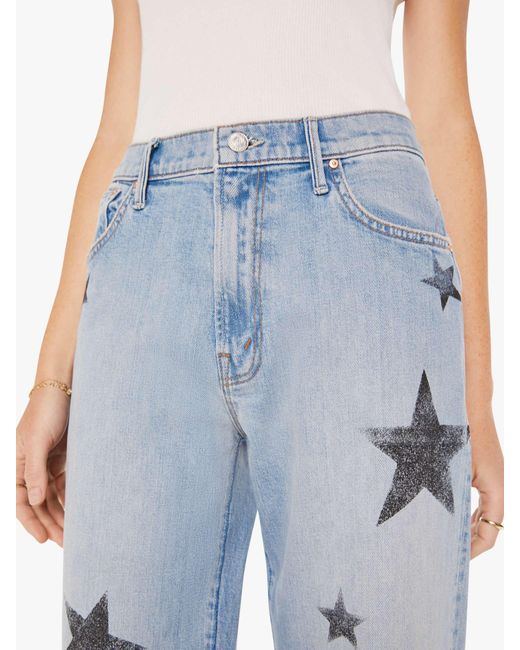Mother Blue The Dodger Ankle Star Crossed Jeans