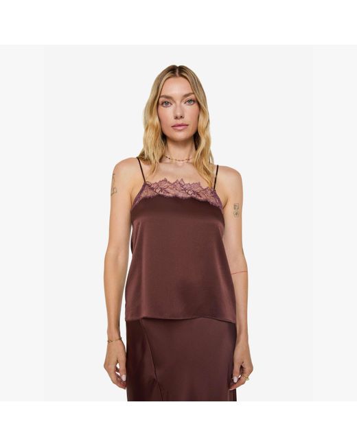 SABLYN Purple Haya Lace Trim Camisole Top Cinnabar Multi