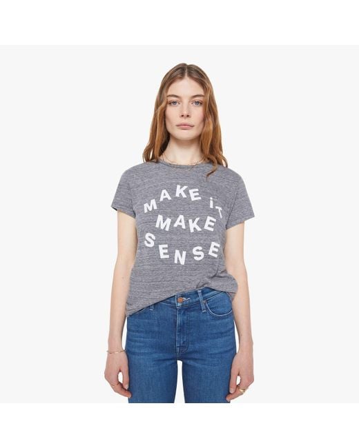 Mother Blue The Boxy Goodie Make It Sense T-Shirt
