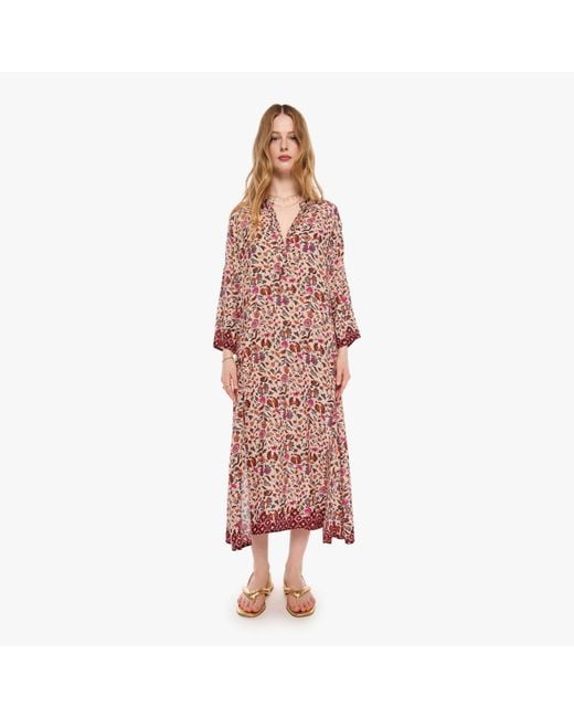 Natalie Martin White Isobel Dress Wildflower Spice