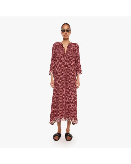 Natalie Martin Red Isobel Dress Mosaic Spice