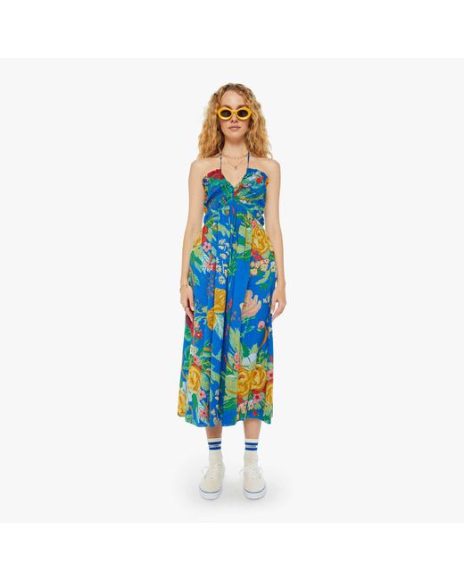 Mother Blue The Screeching Halter Dress Late Bloomer