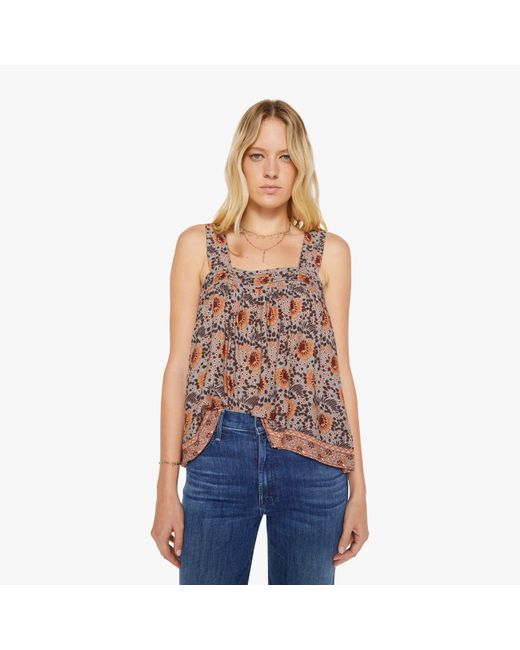Natalie Martin Blue Jasmine Top Vintage Flowers Slate