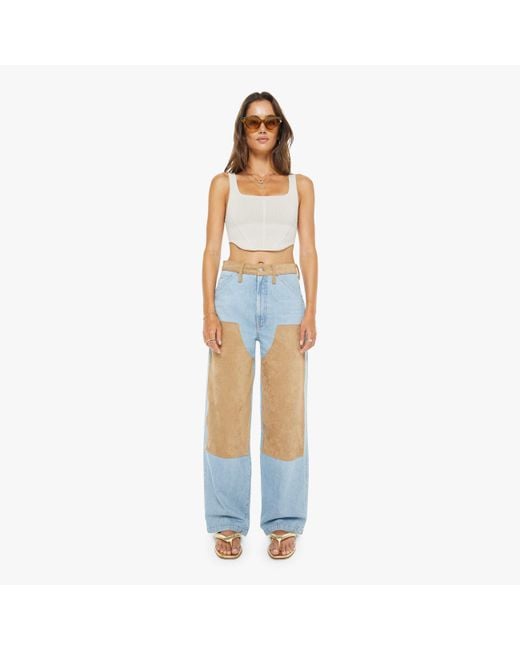 Mother Blue The Bee's Knees Stud Finder Skimp Few & Far Between Jeans