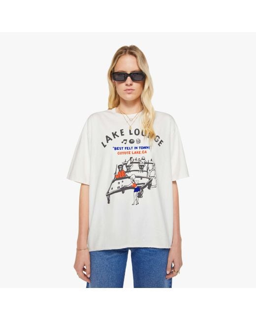 Mother White The Cut Off Coops T-Shirt Lake Lounge
