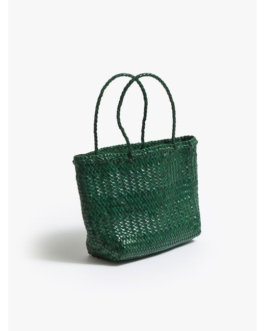 Basket Case Green Mini Leather Bag Forest Skirt