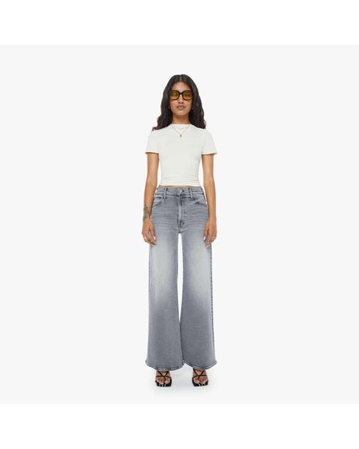 Mother White Petites The Lil Hustler Roller Skimp Catch Me Outside Jeans