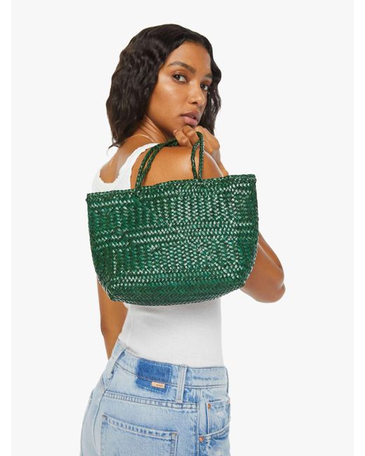 Basket Case Green Mini Leather Bag Forest Skirt