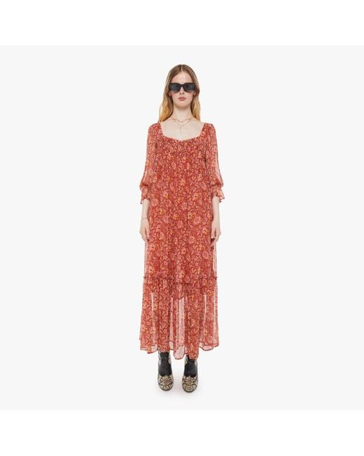Alix Of Bohemia Red Ember Dress Lilium Sunset