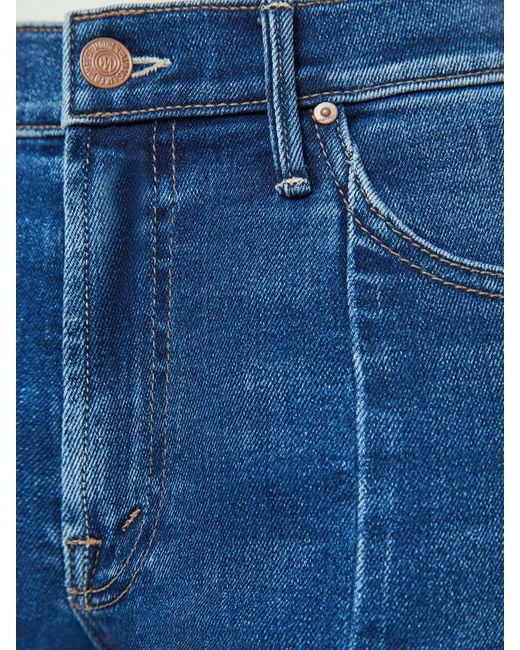 Mother Blue The Insider Crop Pointy Fray Scorchin' Hot Jeans