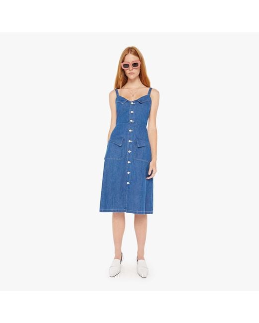 Mother Blue The Double Fold Dress Cutting Edge