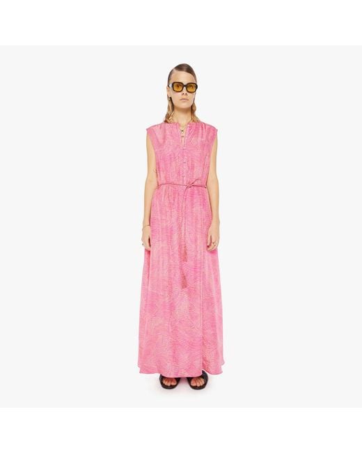 Maria Cher Pink Williams Sleeveless Maxi Dress Vibes Skirt