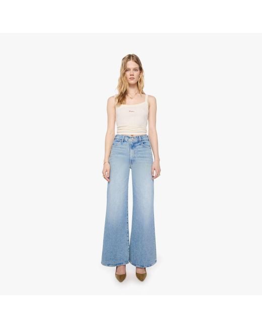 Mother Blue Petites The Lil Hustler Roller Sneak I Confess Jeans