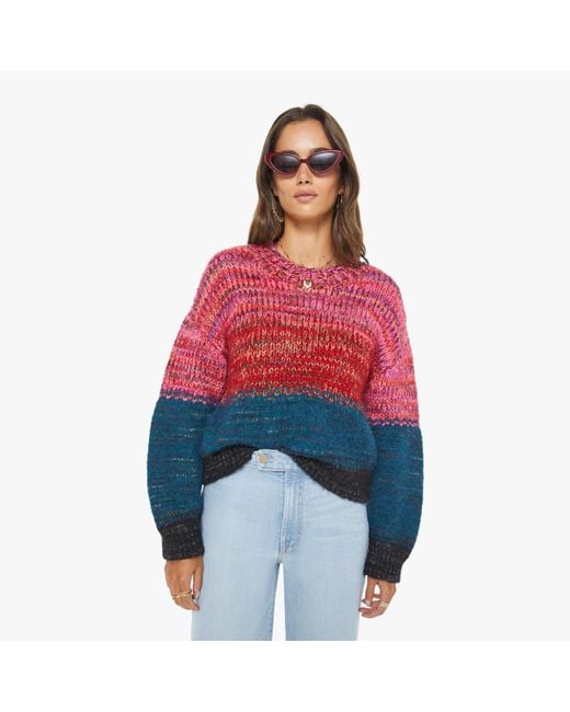 Mother Red The Crop Pullover Dusk To Dawn Shirt
