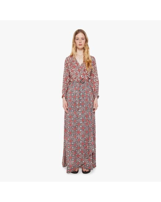 Natalie Martin Blue Kate Long Sleeve Dress Spanish Tile Combo