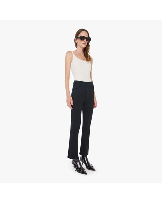 Mother White Hustler Ankle Fray