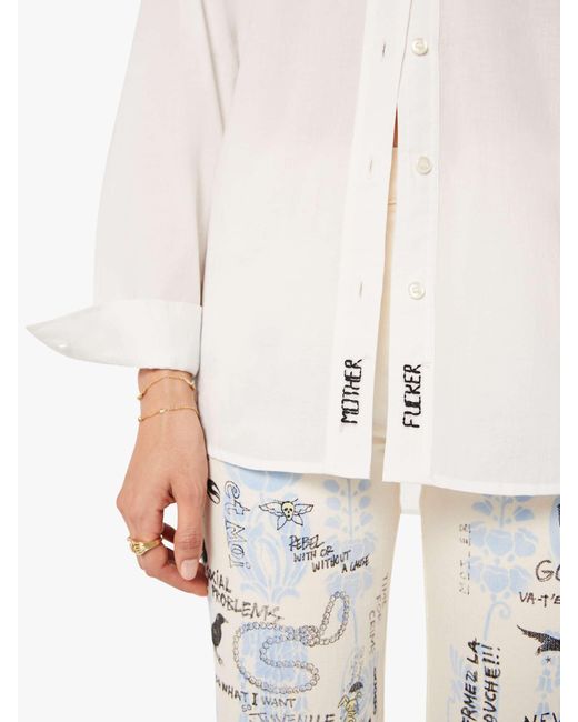 Mother White The Pushing Buttons Shirt