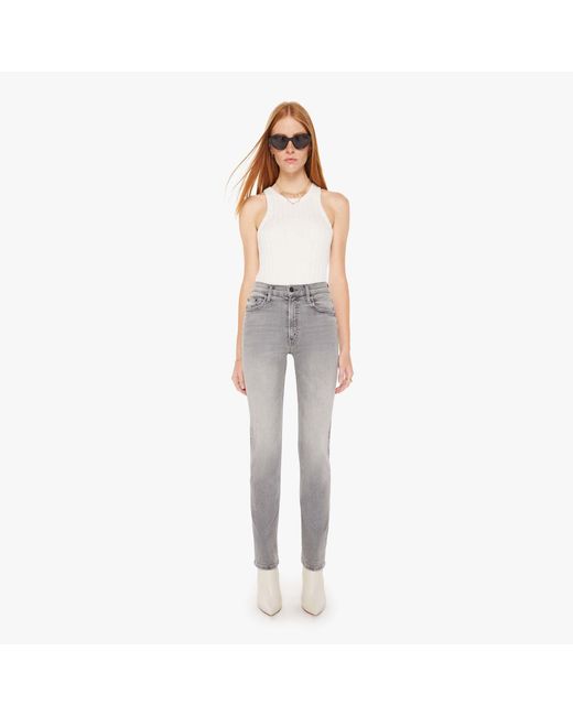 Mother White The Mid Rise Rider Skimp Barely There Jeans