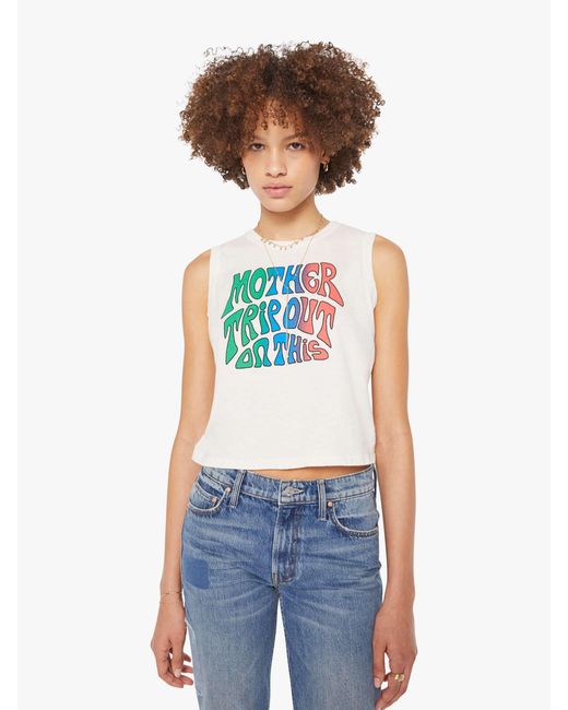 Mother White The Strong And Silent Type Trip Out On This T-Shirt