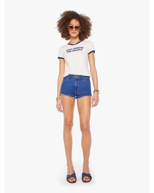 Mother White The Itty Bitty Ringer Still Behind Hustle T-Shirt