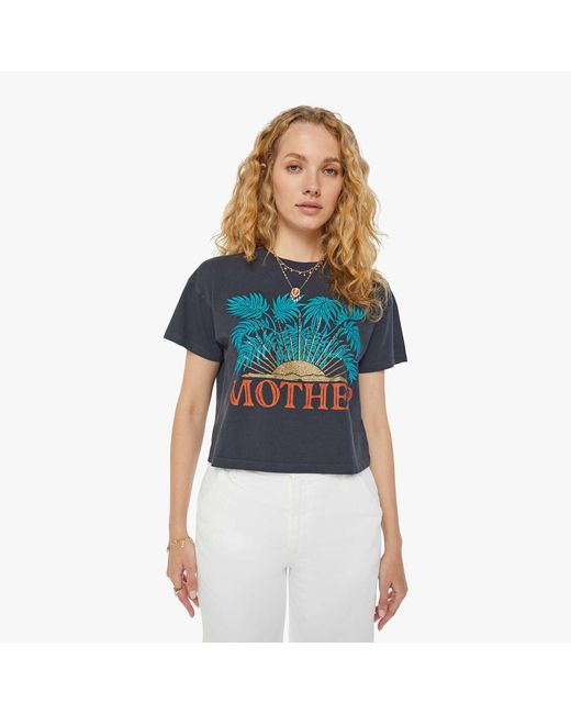 Mother Blue The Grab Bag Crop T-Shirt Sun T-Shirt