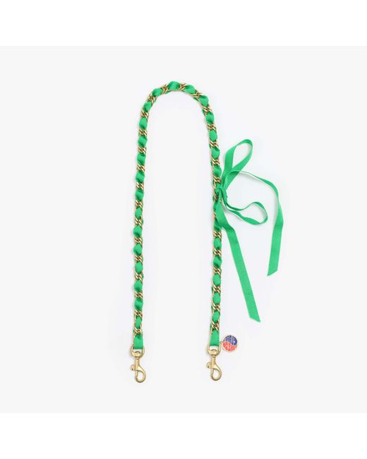 Mother Green Clare V. X The Link Up Shoulder Strap And Gold
