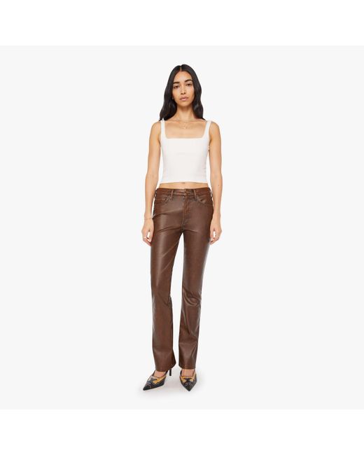 Mother White The Insider Sneak Just A Scratch Jeans