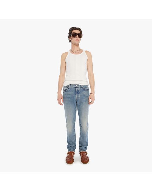 Mother Blue The Mega Neat Knuckle Down Jeans for men