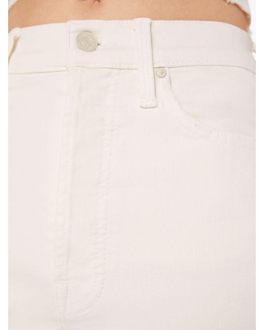 Mother White The Tripper Ankle Cream Puffs Jeans