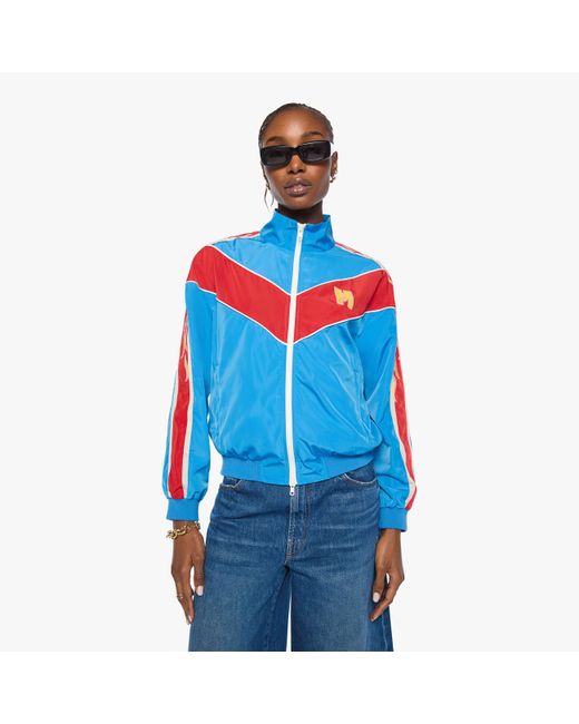 Mother Blue The Glossy Letterman Jacket Lightning Speed