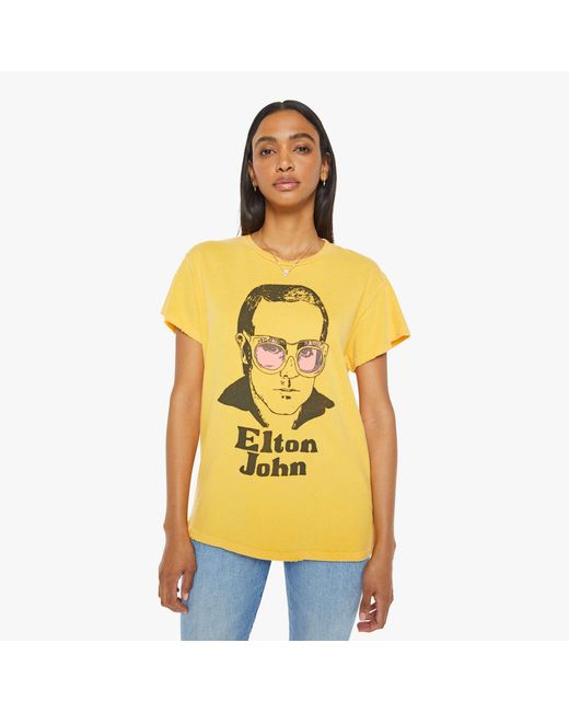 MadeWorn Yellow Elton John T-Shirt Goldenrod T-Shirt