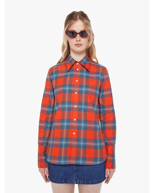 Mother Red Chloe Fineman X The Mayday Checked