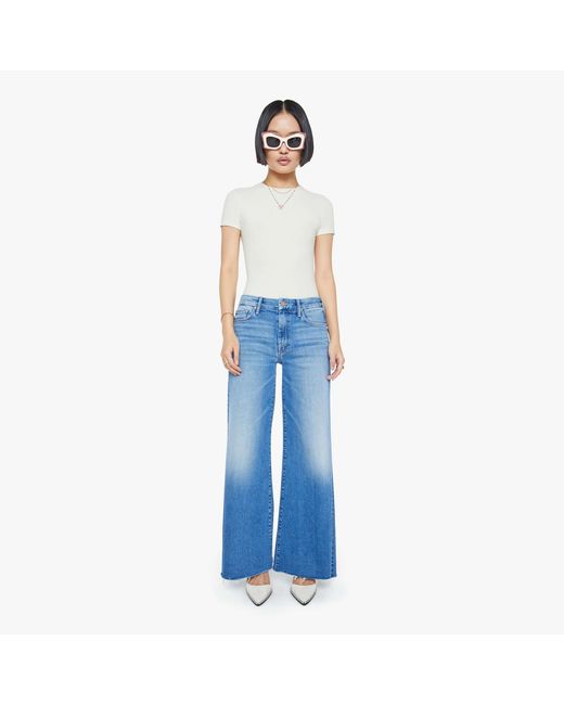 Mother Blue Petites The Lil Roller Fray Fan Favorite Jeans