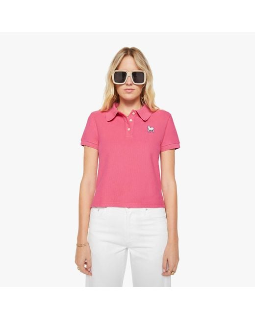 Mother Pink The Split S/S Match Honeysuckle Shirt