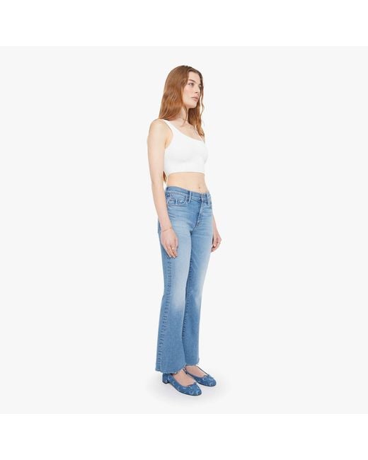 Mother Blue The Weekender Fray Ride Hard,Live Louder Jeans