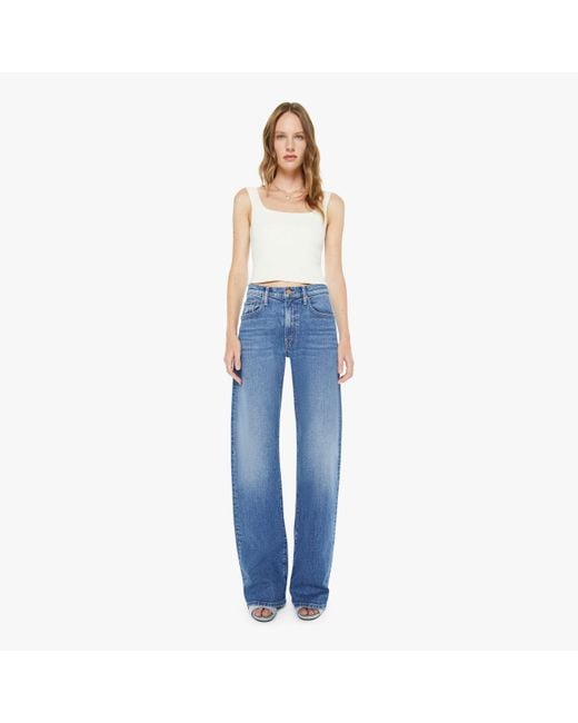 Mother Blue The Mid Rise Lasso Heel Knick Knack Paddy Whack Jeans