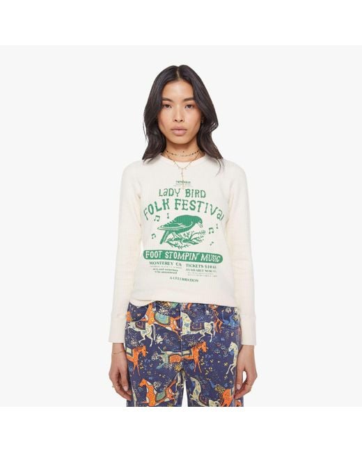 Mother Green The Itty Bitty Goodie Thermal Lady Bird Folk Fest T-Shirt