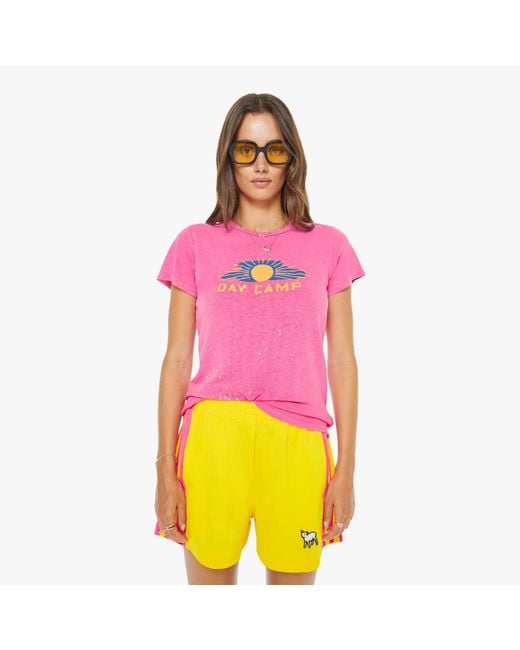 Mother Pink The Lil Sinful Day Camp T-Shirt