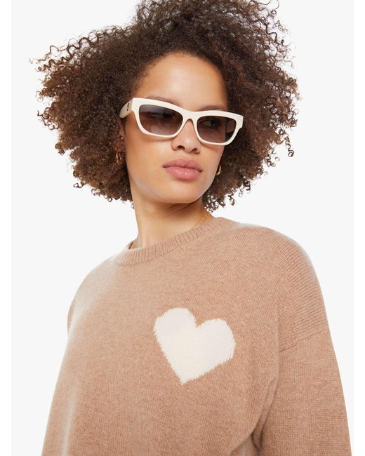 SPRWMN Natural Heart Logo Sweatshirt Almondine